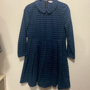 Orphan Cosplay Costume Blue Plaid Dress